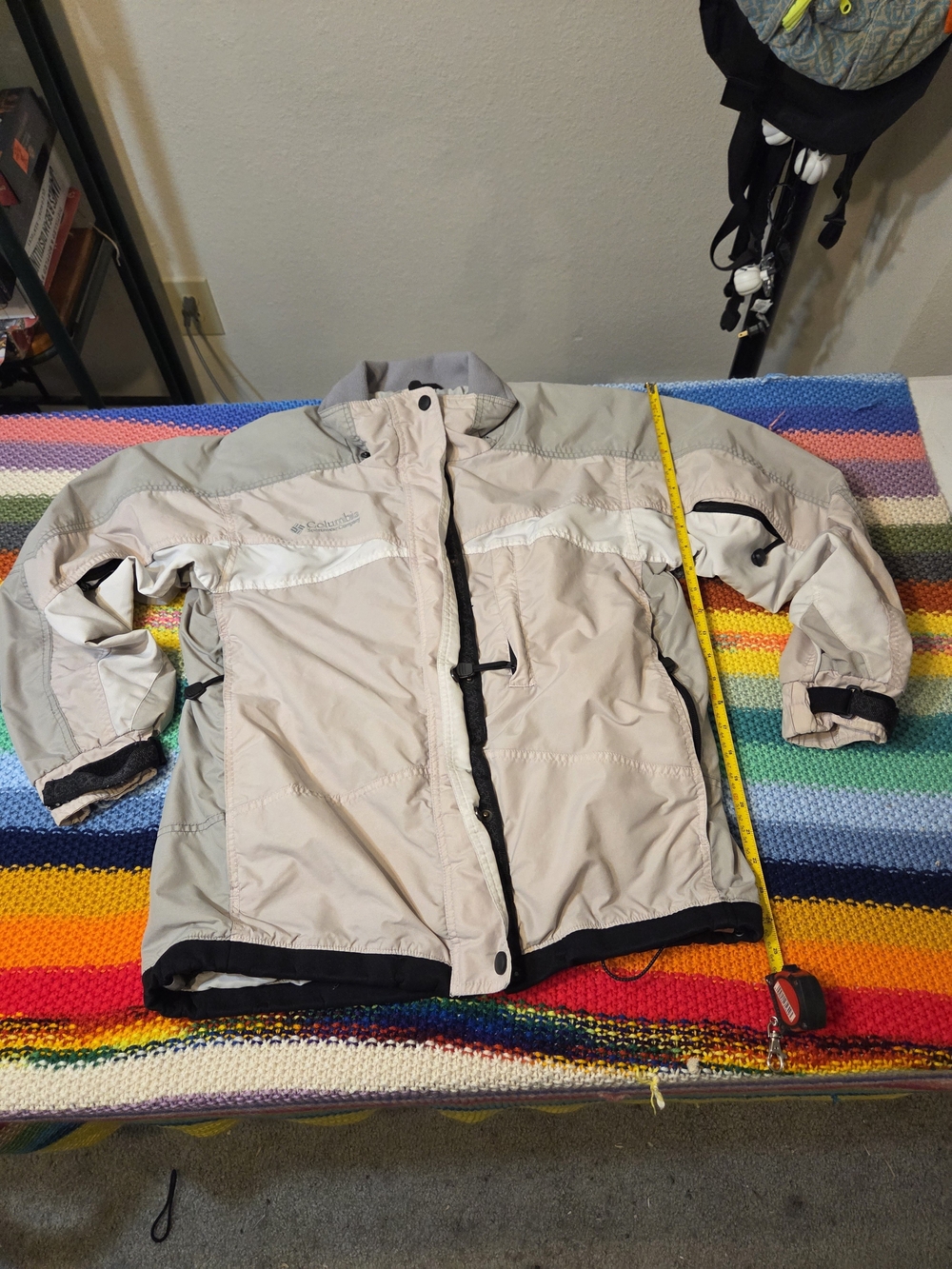 Columbia Womans Interchangeable Core Beige Gray White Ski Snow Jacket